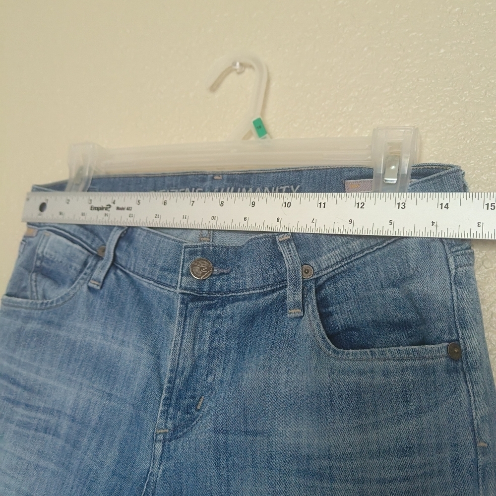 Citizens of Humanity By Jerome Dahan Straight Leg Cuffed Jean Size 27 Light Wash - Picture 3 of 14
